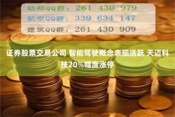 证券股票交易公司 智能驾驶概念表现活跃 天迈科技20%幅度涨停